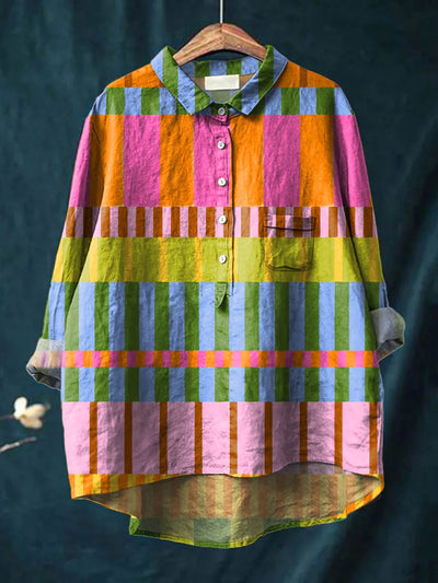 Helena | Meadow Check Blouse