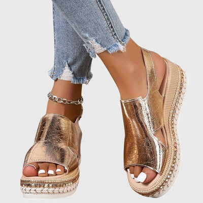 Selestine | Golden Drift Sandal