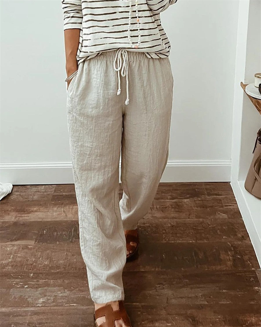 Mila | Chic Drawstring Trousers