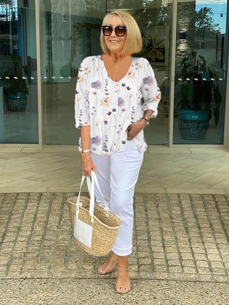 Nerina | Coastal Ease Blouse