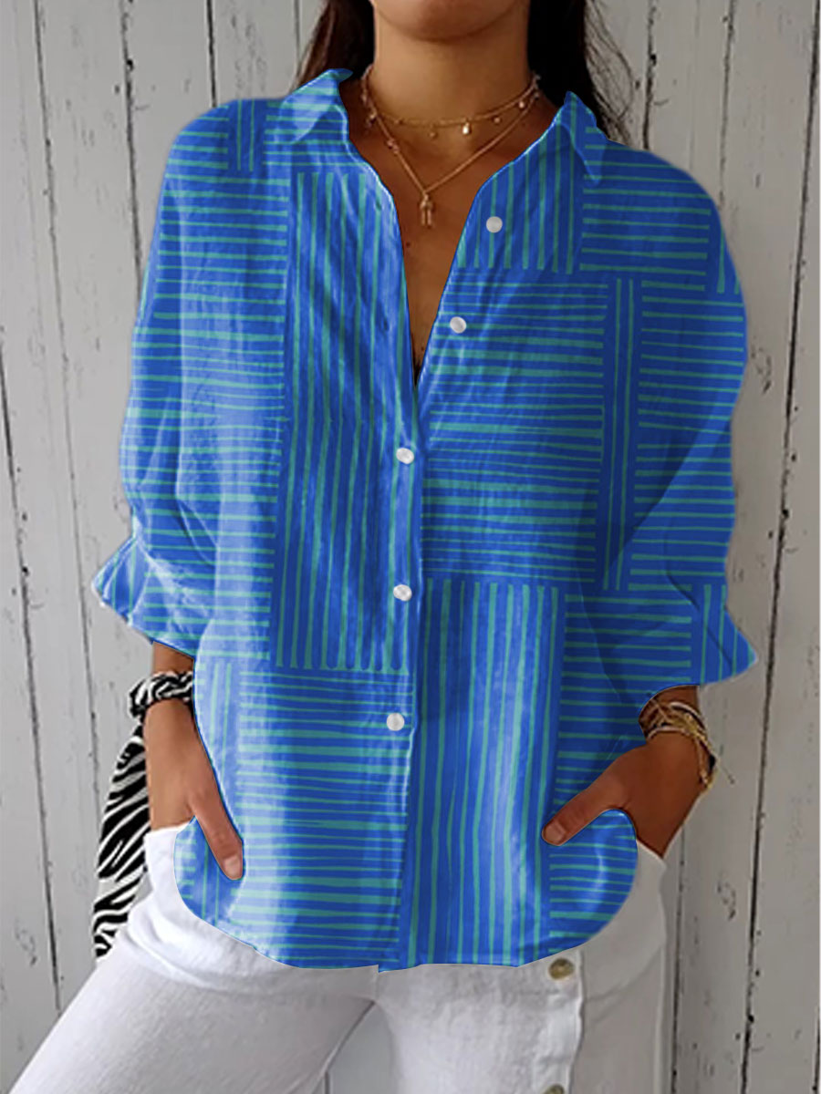 Camille | Azure Lines Blouse
