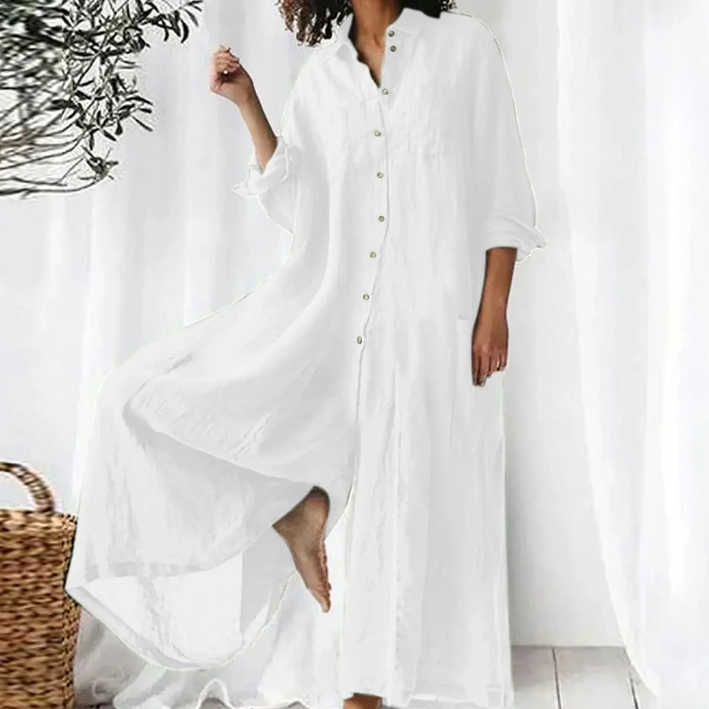 Celestine | Relaxed Button-Down Jumpsuit