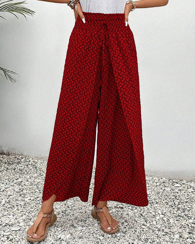 Zara | Frilled Printed Trousers