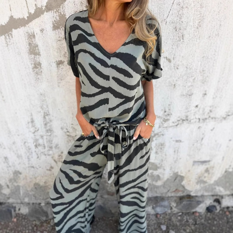 Evelina | Relaxed Printed Jumpsuit